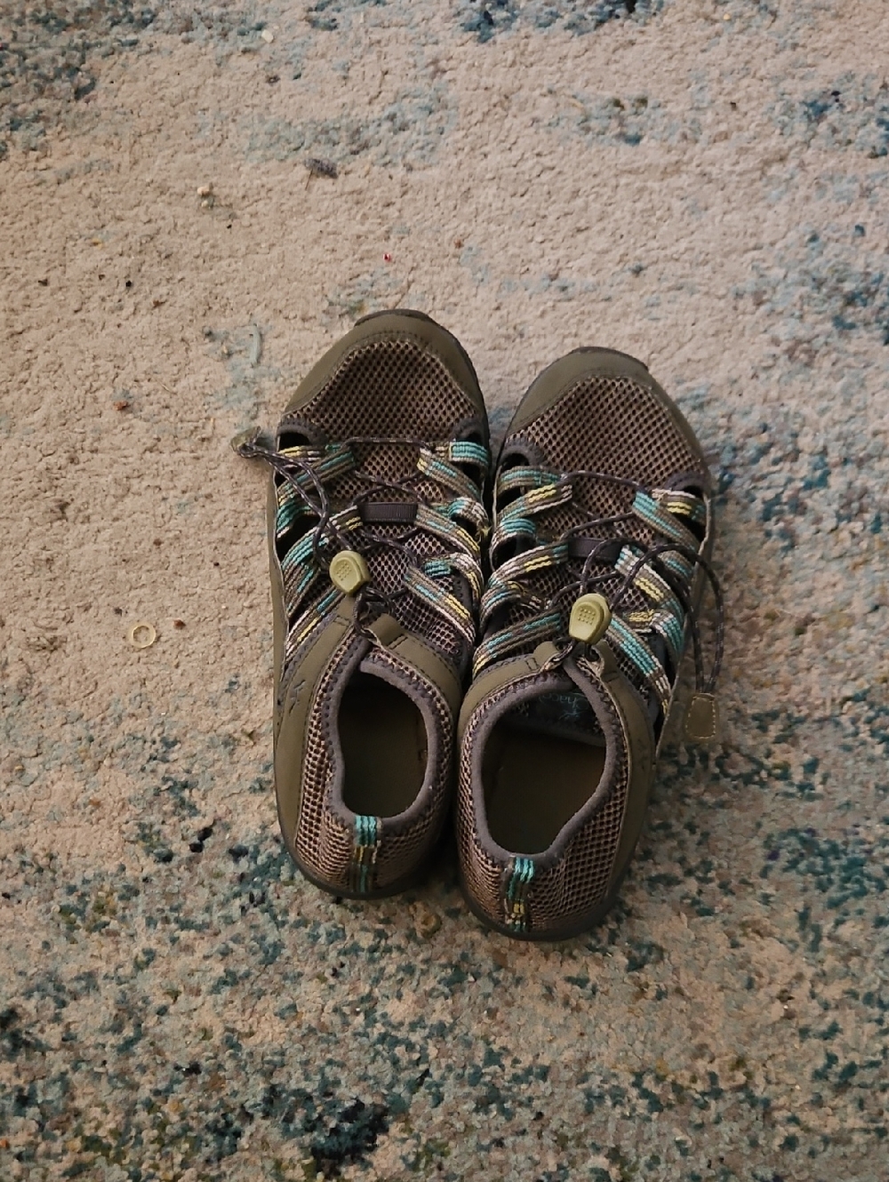 Chaco Kids Brown and Teal Sport Sandals